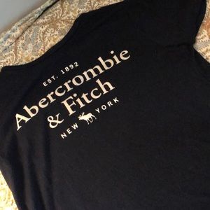 very soft navy blue abercrombie tee - size xs